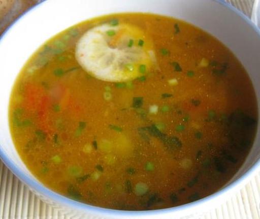 Суп из чечевицы с томатом