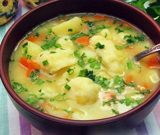 Гороховый суп с клёцками