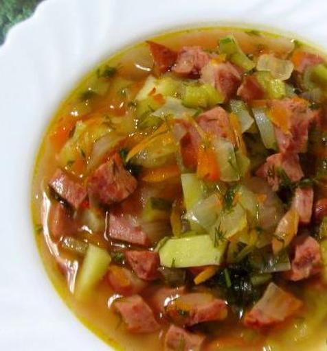 Солянка с фасолью