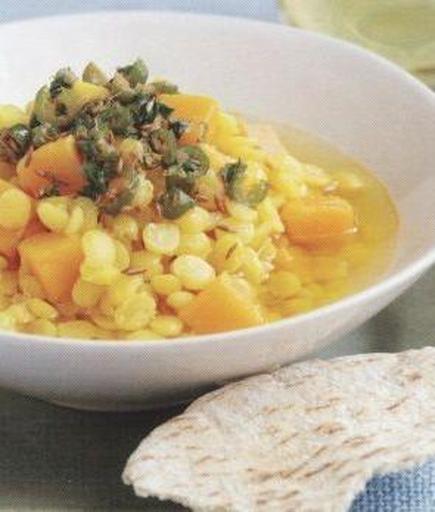 Pea Soup with Pumpkin
